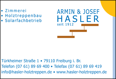 Hasler Holztreppen, Sponsor der Website